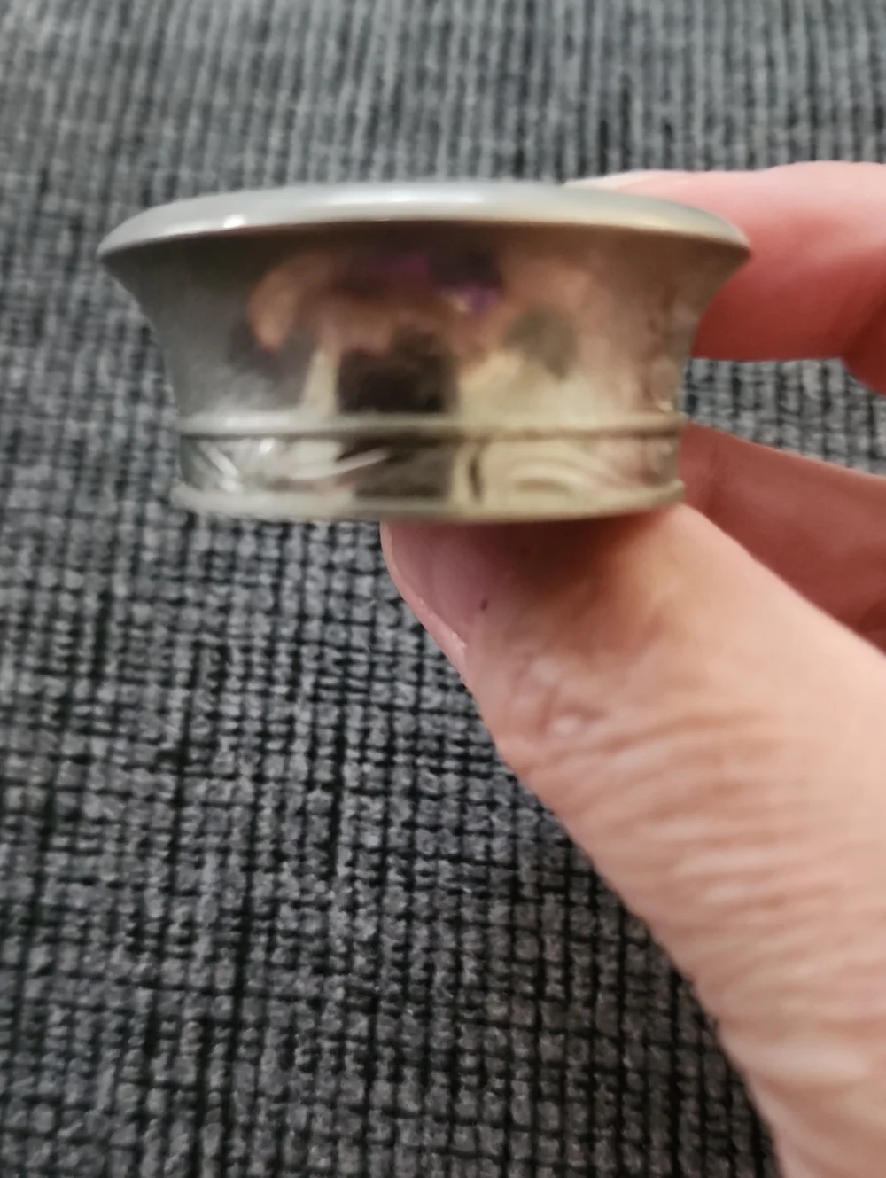 Ralph Lauren Body Lotion Bottle Cut Glass/ Silverplated Lid Vintage 1989 Empty